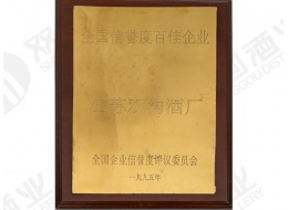 全國信譽度百佳企業